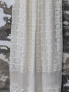 INTO THE EAST 25 Autumn/Winter Water-soluble Floral Round Neck Drawstring Dress ITE-E1DGSS030WT20DS-BAI White